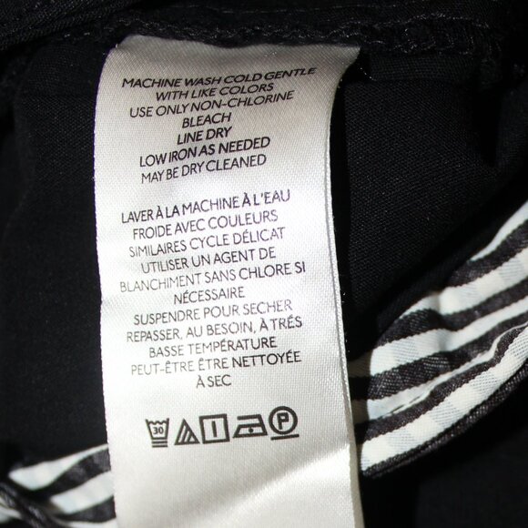 Maeve by Anthropologie Naomi classic wide leg flare black woman's pants size 8 - Picture 9 of 9